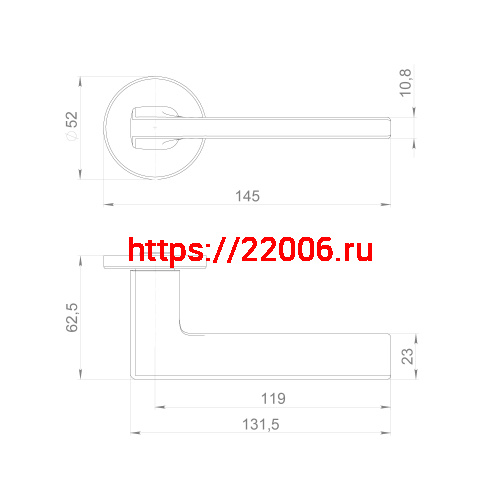Ручка Punto (Пунто) раздельная R.EST.R52.SELECT BL-24 черный фото 2 Ручка Punto (Пунто) раздельная R.EST.R52.SELECT BL-24 черный фото 2