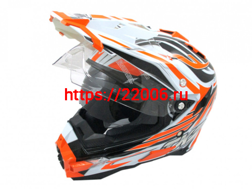 Мотошлем THH TX-27№1 white/orange (XS) Мотошлем THH TX-27№1 white/orange (XS)