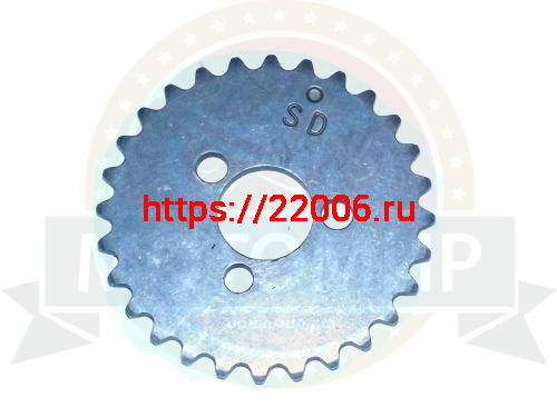 Звезда 28 зуб. распредвала ГРМ d17мм 139FMB, 147FMH, 152FMI, "Zodiak", Альфа (3 отв.)