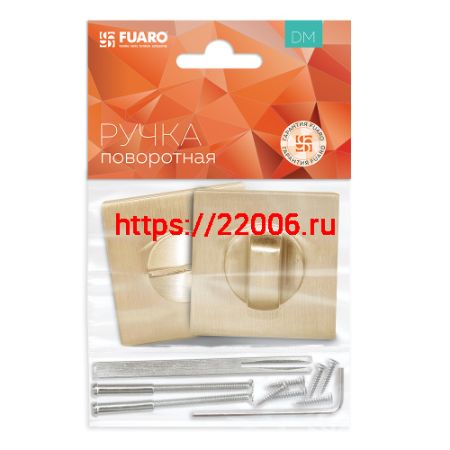 Ручка Fuaro (Фуаро) поворотная BK6.K.DM51 (BK6 DM) SSG-39 сатинированное золото фото 2