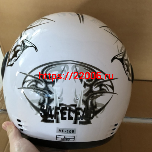 Шлем интеграл "Safelead" HF-109 NEW белый(Q09), красный(Q09), синий (Q24), черный (Q27)размер M фото 3