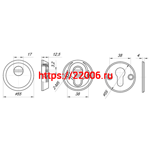 Накладка Punto (Пунто) Z5513 AB БРОНЗА (тех упаковка), винт M5x90 фото 3 Накладка Punto (Пунто) Z5513 AB БРОНЗА (тех упаковка), винт M5x90 фото 3