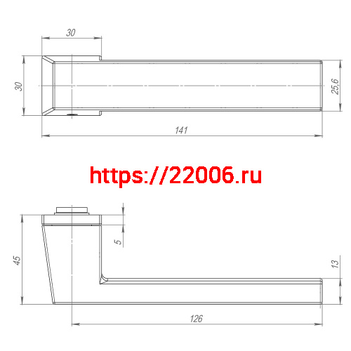 Ручка Armadillo (Армадилло) раздельная K.ART30.CLARITY FSG-39 флорентийское золото фото 5