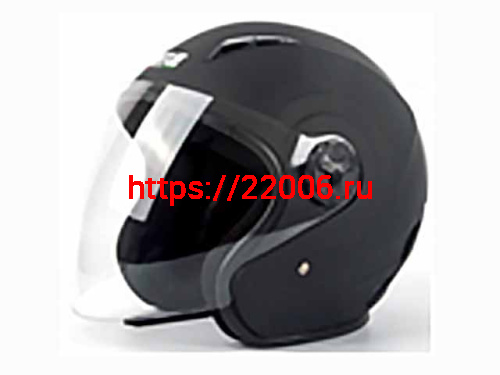 Мотошлем VIRTUE MD-207 открытый черный матовый (M) Мотошлем VIRTUE MD-207 открытый черный матовый (M)