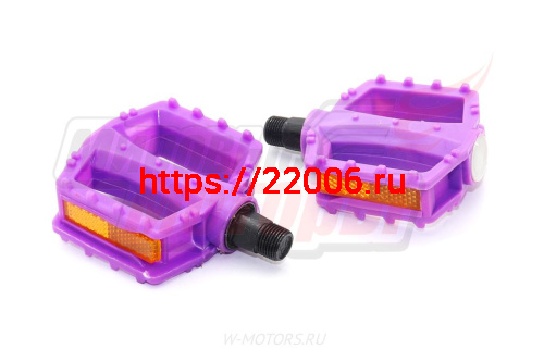 Педали пластик. цветные с шарик. подшипником, резьба 9/16 (пара) фото 2 Педали пластик. цветные с шарик. подшипником, резьба 9/16 (пара) фото 2