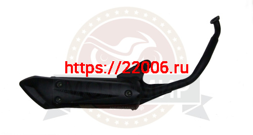 Глушитель скутер SLASH в сборе с коленом (150000916) Глушитель скутер SLASH в сборе с коленом (150000916)