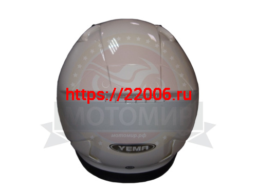 Шлем открытый YM-637 "YAMAPA", белый, размер M (с антикрылом) NEW фото 3 Шлем открытый YM-637 "YAMAPA", белый, размер M (с антикрылом) NEW фото 3