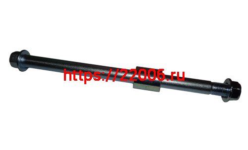 Ось переднего колеса (М14*1,5мм) ROADSTER RA1 в сборе со втулкой и гайкой (8,9,10) 245мм