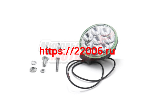 Фара светодиодная круглая с кронштейном диаметр 8,5 см,12V-80V,8 SMD (1шт)