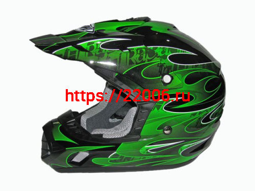 Мотошлем THH TX-12 №3 black/ green (L) Мотошлем THH TX-12 №3 black/ green (L)