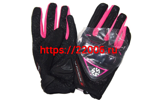 Перчатки женские SCOYCO (оригинал) МС-44W, черный с розовым, р-р XL