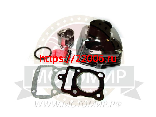 Цилиндр в сборе с поршнем CG125 см3 56,50мм 156FMI (H96мм, h68мм, палец15мм) Цилиндр в сборе с поршнем CG125 см3 56,50мм 156FMI (H96мм, h68мм, палец15мм)