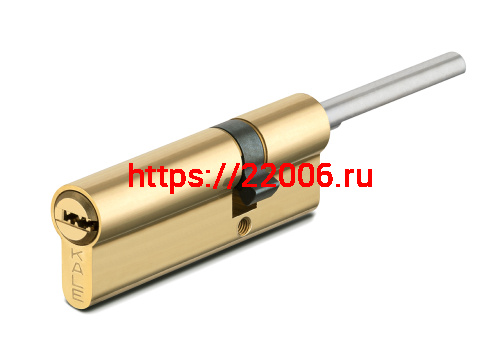 Цилиндровый механизм Kale kilit (Кале килит) под вертушку (дл.шток) 164 SX/81 (45+10+26) mm латунь 5 кл.
