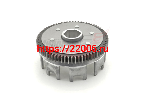 Барабан сцепления наружный 163FML-2 (200cc) (лепестки ступенчатые, шестерня широкая)LIFAN оригинал (70 зубов)