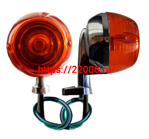 Указатель поворота №21 оранжевое стекло,хром,круглый,мопед Альфа ,Дельта Указатель поворота №21 оранжевое стекло,хром,круглый,мопед Альфа ,Дельта