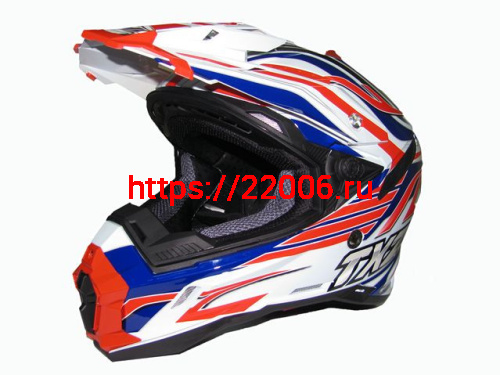 Мотошлем THH TX-25 №1 white/red (L) Мотошлем THH TX-25 №1 white/red (L)