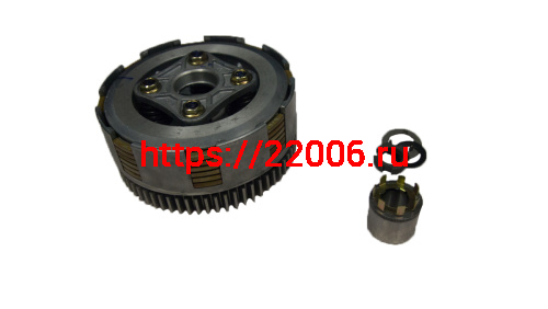 Барабан сцепления KAYO YX140/160 (ZS55/160) 160FMK, 4 болта, 5 дисков, 67T в сборе (НАБОР) Барабан сцепления KAYO YX140/160 (ZS55/160) 160FMK, 4 болта, 5 дисков, 67T в сборе (НАБОР)