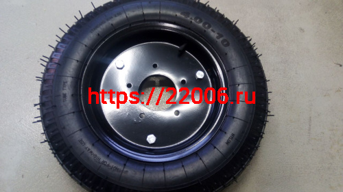 Колесо телеги м/б 4,00-10 "Шоссе" в сборе с диском фото 2