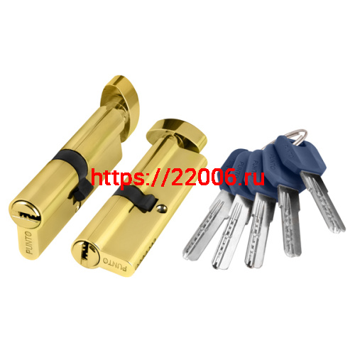 Цилиндровый Punto (Пунто) механизм (Z402/80) Z4002Knob80(30+10+40) с вертушкой PB латунь Цилиндровый Punto (Пунто) механизм (Z402/80) Z4002Knob80(30+10+40) с вертушкой PB латунь