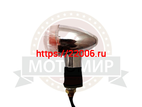 Боковой фонарь (BF-09) "Байкер" хром малый белый (пласт) (компл. 4шт.) (в уп 200) фото 2