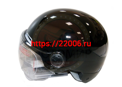 Шлем открытый YM-351_7 "YAMAPA", белый, черный, размер M, летний (NEW) (12 шт. в упак.) фото 4