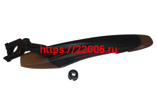 Крыло велосипедное 26-29" заднее-быстросъемное, пластик, крепление на хомут, пластик, черный HN 65