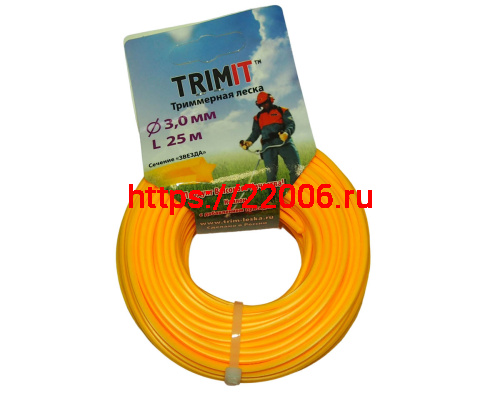 Леска триммерная (3*25м) TRIMIT(Россия), звезда (11025305)