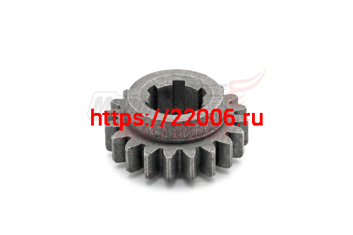 Шестерня редукционная вала второй передачи(вторичного) КПП(20 зуб,под 6-тишлицевой вал)МБ-8D,МБ-10D Шестерня редукционная вала второй передачи(вторичного) КПП(20 зуб,под 6-тишлицевой вал)МБ-8D,МБ-10D