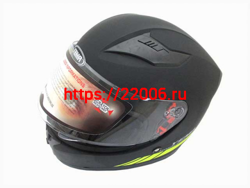 Мотошлем YM-832 Graphics матовый черно-желтый (XS) Мотошлем YM-832 Graphics матовый черно-желтый (XS)