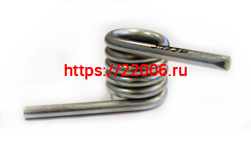 Пружина Буран катков короткая УСИЛЕННАЯ(на 1 гус. 6 шт.)(правая 110200148)  5 вит. ф8мм пр-во РОССИЯ