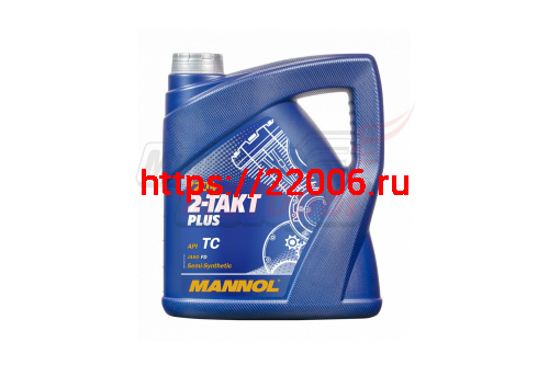 Масло 2T MANNOL PLUS API TC; JASO FD (4л) (п/синт) (для 2-х тактных двиг. возд. охлажд.) 1426 Масло 2T MANNOL PLUS API TC; JASO FD (4л) (п/синт) (для 2-х тактных двиг. возд. охлажд.) 1426