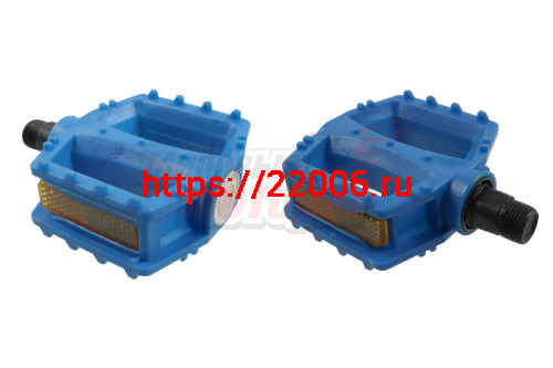 Педали пластик. цветные с шарик. подшипником, резьба 9/16 (пара) Педали пластик. цветные с шарик. подшипником, резьба 9/16 (пара)