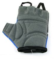 _Перчатки вело мужские, цвет черный с синим (F1), размер L