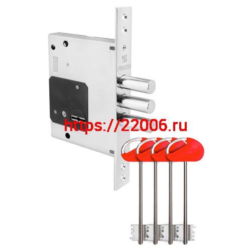 Замок Fuaro (Фуаро) врезной сувальдный MDV25/S-60.00.3R16 4key Замок Fuaro (Фуаро) врезной сувальдный MDV25/S-60.00.3R16 4key