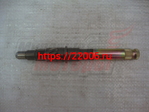 Вал кикстартера голый с косыми шлицами 157FMI(125сс),162FMJ(150сс),163FML-2(200cc),167FMM(250cc)(32 шлица+10 косых шлицов+30 шлицов к/стартера) Вал кикстартера голый с косыми шлицами 157FMI(125сс),162FMJ(150сс),163FML-2(200cc),167FMM(250cc)(32 шлица+10 косых шлицов+30 шлицов к/стартера)