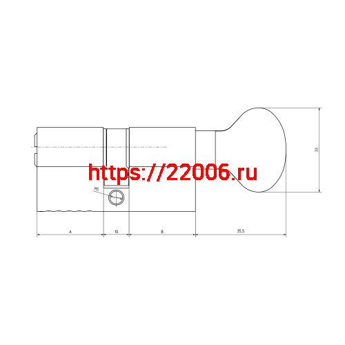 Цилиндровый механизм Kale kilit (Кале килит) с вертушкой 164 BM/75 (30+10+35) mm никель 5 кл. фото 5 Цилиндровый механизм Kale kilit (Кале килит) с вертушкой 164 BM/75 (30+10+35) mm никель 5 кл. фото 5