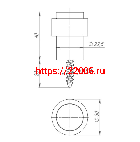 Упор Fuaro (Фуаро) дверной напольный STOPPER/14 (DS-14 ) BL-24 черный фото 3 Упор Fuaro (Фуаро) дверной напольный STOPPER/14 (DS-14 ) BL-24 черный фото 3