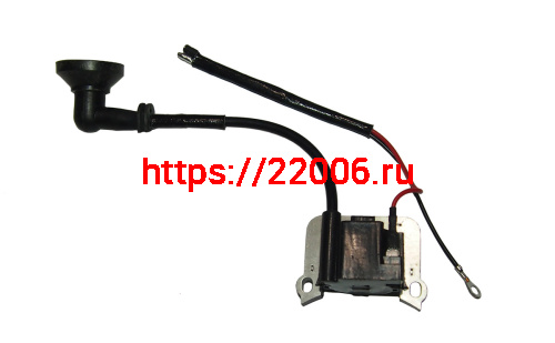 Зажигание мотокосы BC/GBC-033 в сборе (L в/в провода 160мм, колпачок 90 град.)