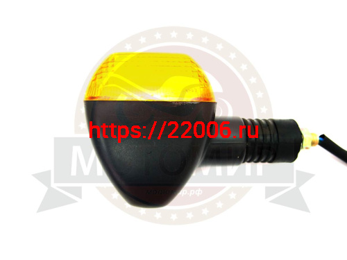 Боковой фонарь (BF-14) Мопед желтое стекло квадратный (компл. 4 шт.)  (кол-во в упак. 200 шт.) фото 2