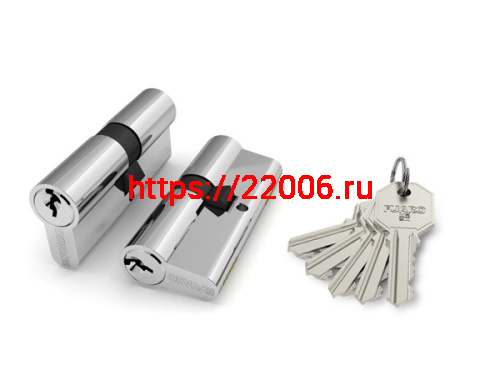 Цилиндровый Fuaro (Фуаро) механизм (100 CA/80) 1000CAKey80(30+10+40) CP хром 5Key