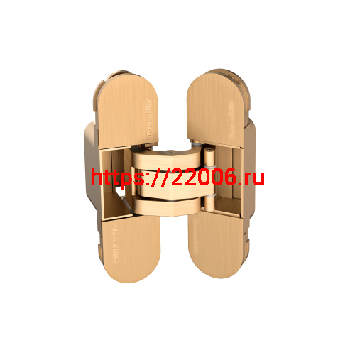 Петля Armadillo (Армадилло) скрытой установки U3D2000.TG FSG/2 флор. золото/2 Петля Armadillo (Армадилло) скрытой установки U3D2000.TG FSG/2 флор. золото/2