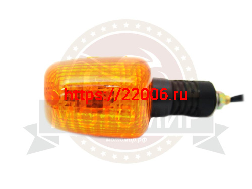 Боковой фонарь (BF-14) Мопед желтое стекло квадратный (компл. 4 шт.)  (кол-во в упак. 200 шт.)
