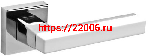 Ручка Fuaro (Фуаро) раздельная K.DM51.FLASH (FLASH DM) CP/WH-19 хром/белый Ручка Fuaro (Фуаро) раздельная K.DM51.FLASH (FLASH DM) CP/WH-19 хром/белый