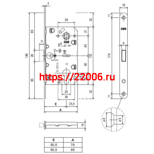 Корпус AGB (АГБ) замка магнит. под цил. MEDIANA POLARIS B06103.50.03.567 с отв. планкой B02402.05 (лат) фото 4 Корпус AGB (АГБ) замка магнит. под цил. MEDIANA POLARIS B06103.50.03.567 с отв. планкой B02402.05 (лат) фото 4