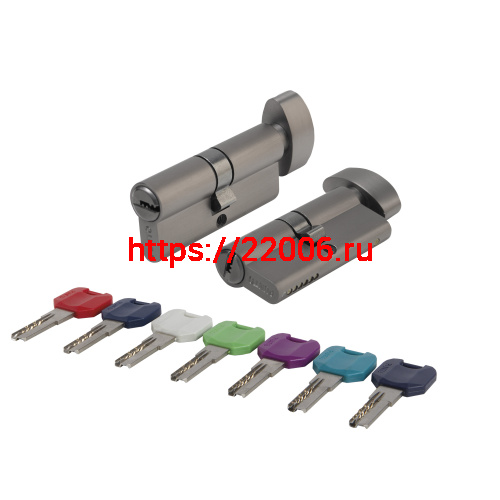 Цилиндровый Punto (Пунто) механизм MaxPro7002Knob60mm(25+10+25) GR графит 7key с вертушкой Цилиндровый Punto (Пунто) механизм MaxPro7002Knob60mm(25+10+25) GR графит 7key с вертушкой