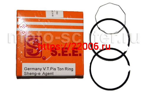 Кольца поршневые SEE 139QMB 60cc d-44 +0.25