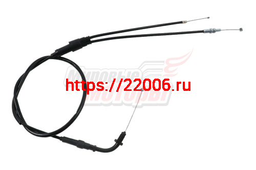 Трос газа двойной (С ЗАГИБОМ) CG250 L=1185 для карбюратора с ускорителем Трос газа двойной (С ЗАГИБОМ) CG250 L=1185 для карбюратора с ускорителем