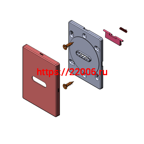 Накладка Fuaro (Фуаро) на сувальдный замок ESC.S-auto.RL/K.486 (ESC 486-S.auto RL) SSG сатинированное золото (1шт) фото 2 Накладка Fuaro (Фуаро) на сувальдный замок ESC.S-auto.RL/K.486 (ESC 486-S.auto RL) SSG сатинированное золото (1шт) фото 2