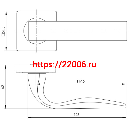 Ручка Ajax (Аякс) раздельная K.JK51.EVO (EVO JK) SN/CP-3 матовый никель/хром фото 2 Ручка Ajax (Аякс) раздельная K.JK51.EVO (EVO JK) SN/CP-3 матовый никель/хром фото 2