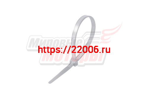 Хомут нейлоновый 4,8*300 мм белый (уп=100 шт.) Хомут нейлоновый 4,8*300 мм белый (уп=100 шт.)